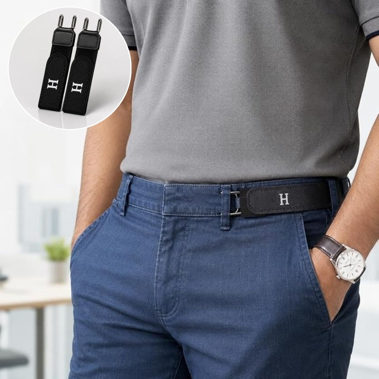 Elastický pásek bez přezky BuckBelt - Image 9