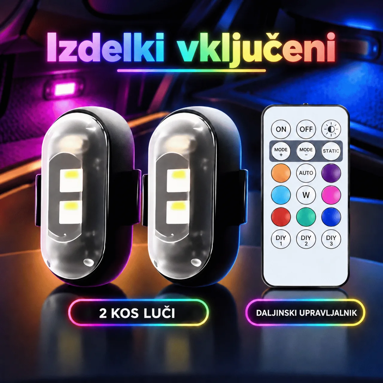 Ambientní LED osvětlení do auta, CarAmbient - Image 2