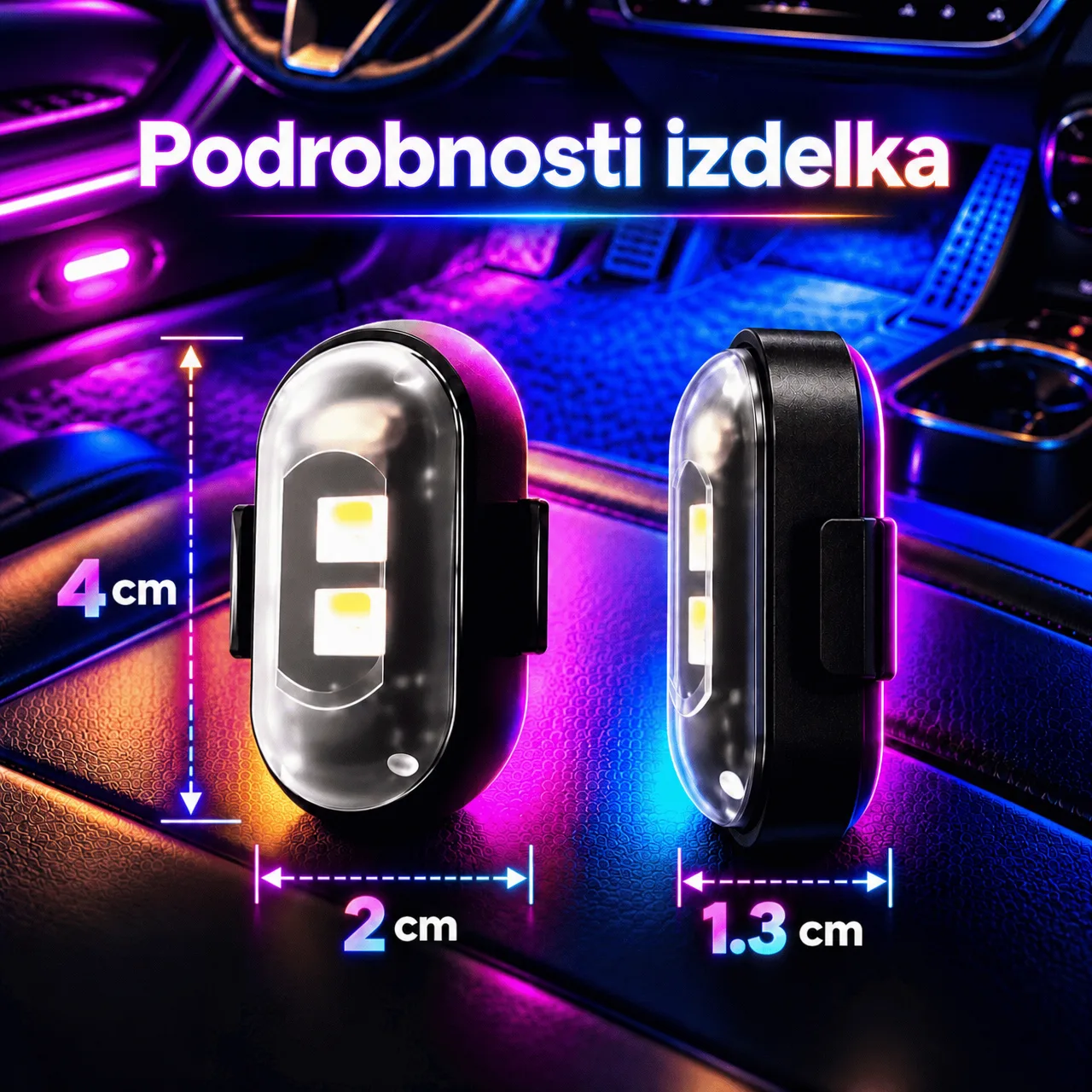 Ambientní LED osvětlení do auta, CarAmbient - Image 3