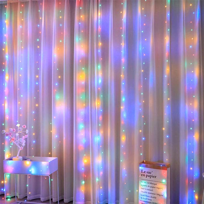 ColorfulCurtain, lehký závěs s 300 barevnými LED světly - Image 6