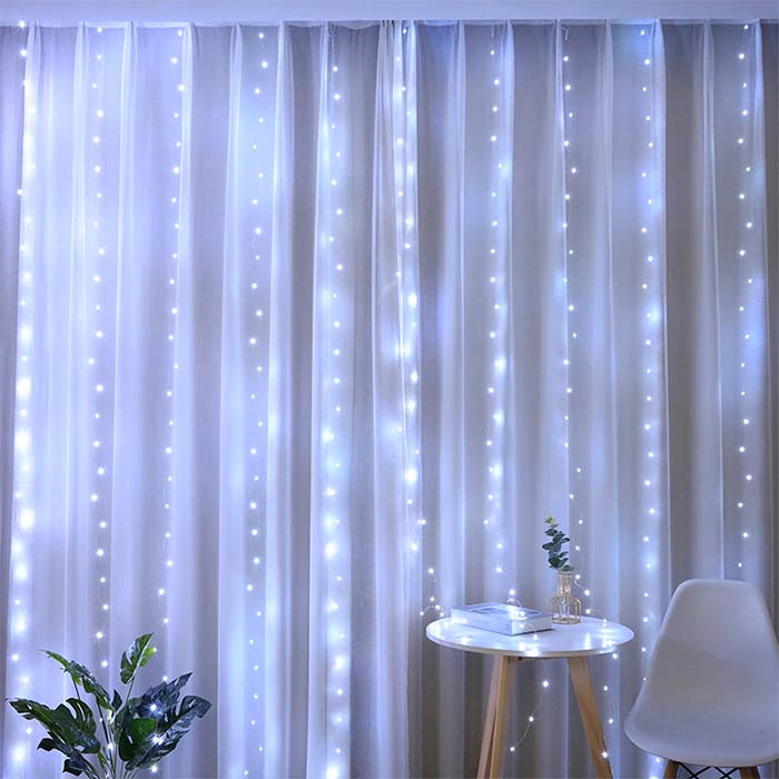 ColorfulCurtain, lehký závěs s 300 barevnými LED světly - Image 8
