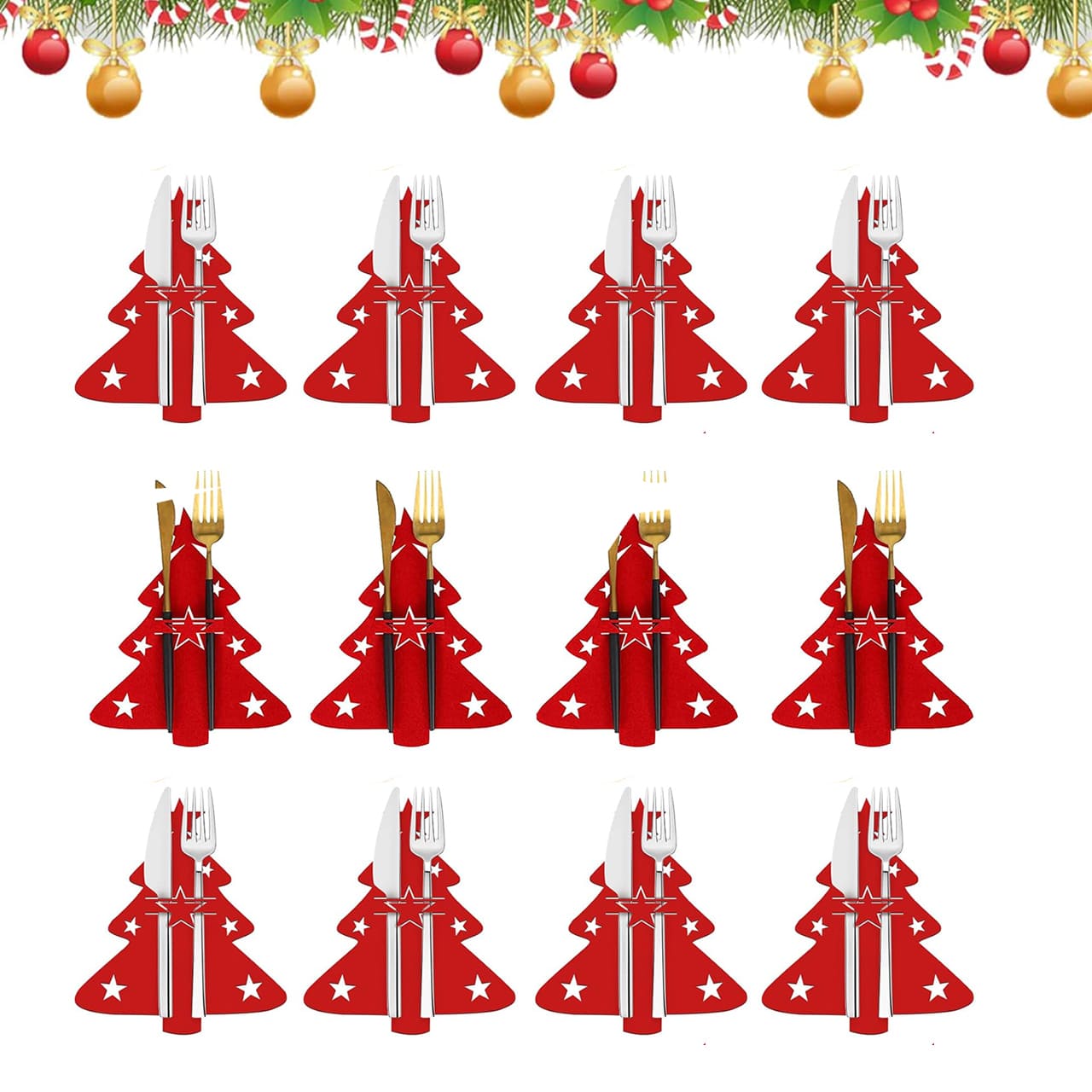 Festives, 12-dílná vánoční sada příborů - Image 2