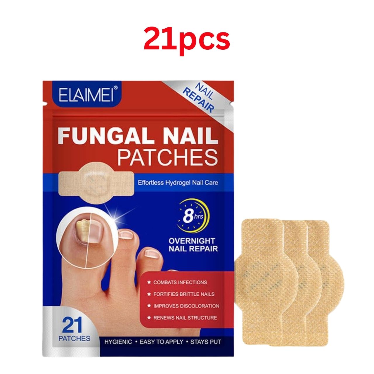 FungalPatches, náplasti pro kosmetickou péči o nehty (21 ks) - Image 1