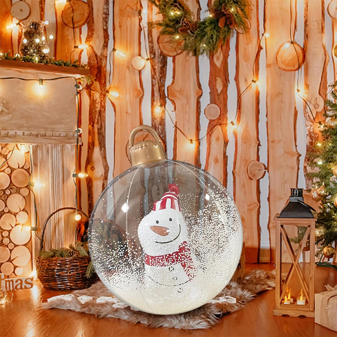 GlowySnowy, vánoční koule s motivem sněhuláka a světlem - Image 6