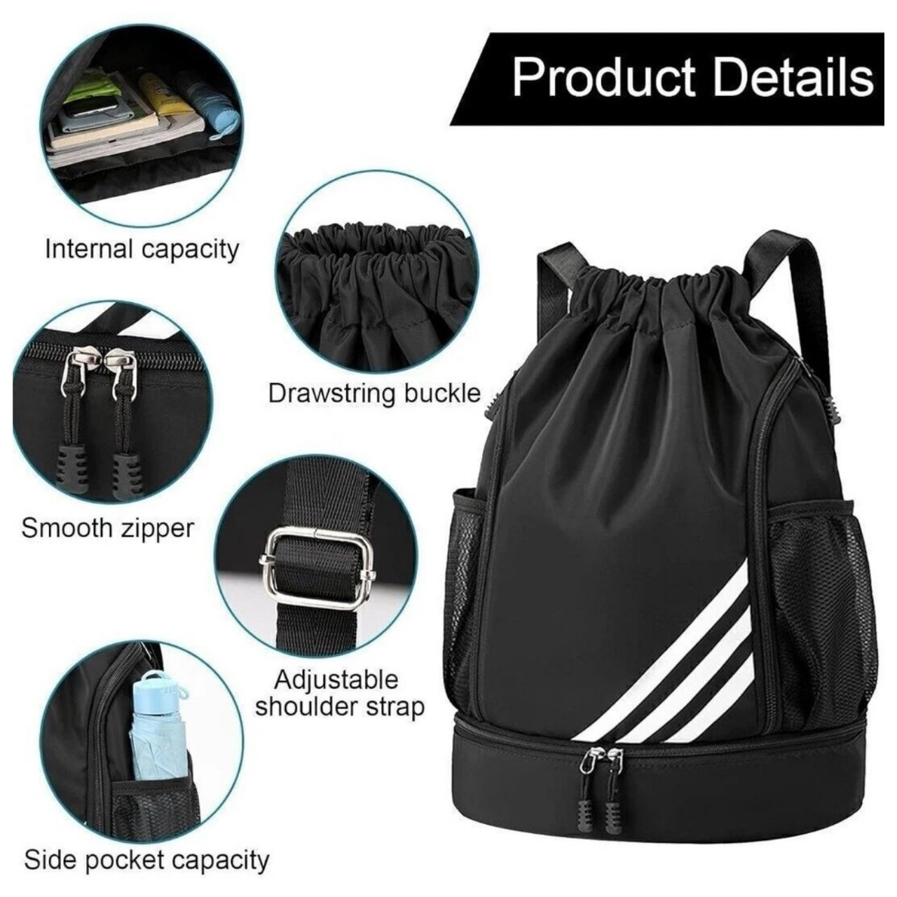 GymPack, sportovní batoh s více přihrádkami - Image 4