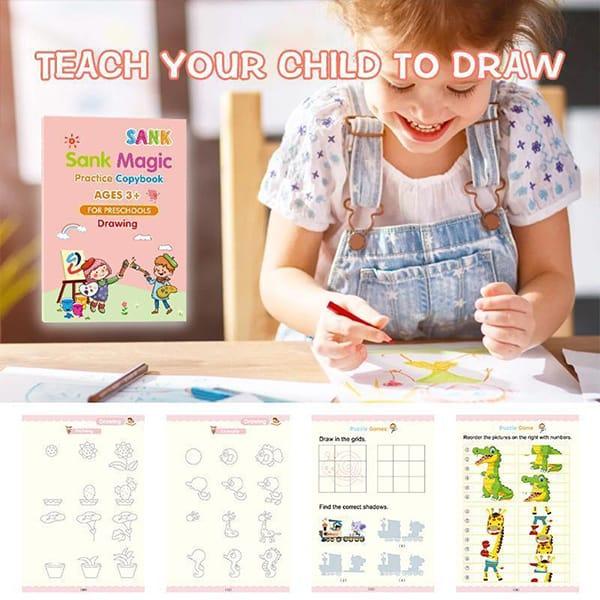 KidBook – 4 pracovní sešity s kouzelným mizícím perem - Image 9