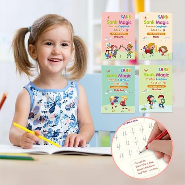 KidBook – 4 pracovní sešity s kouzelným mizícím perem - Image 10