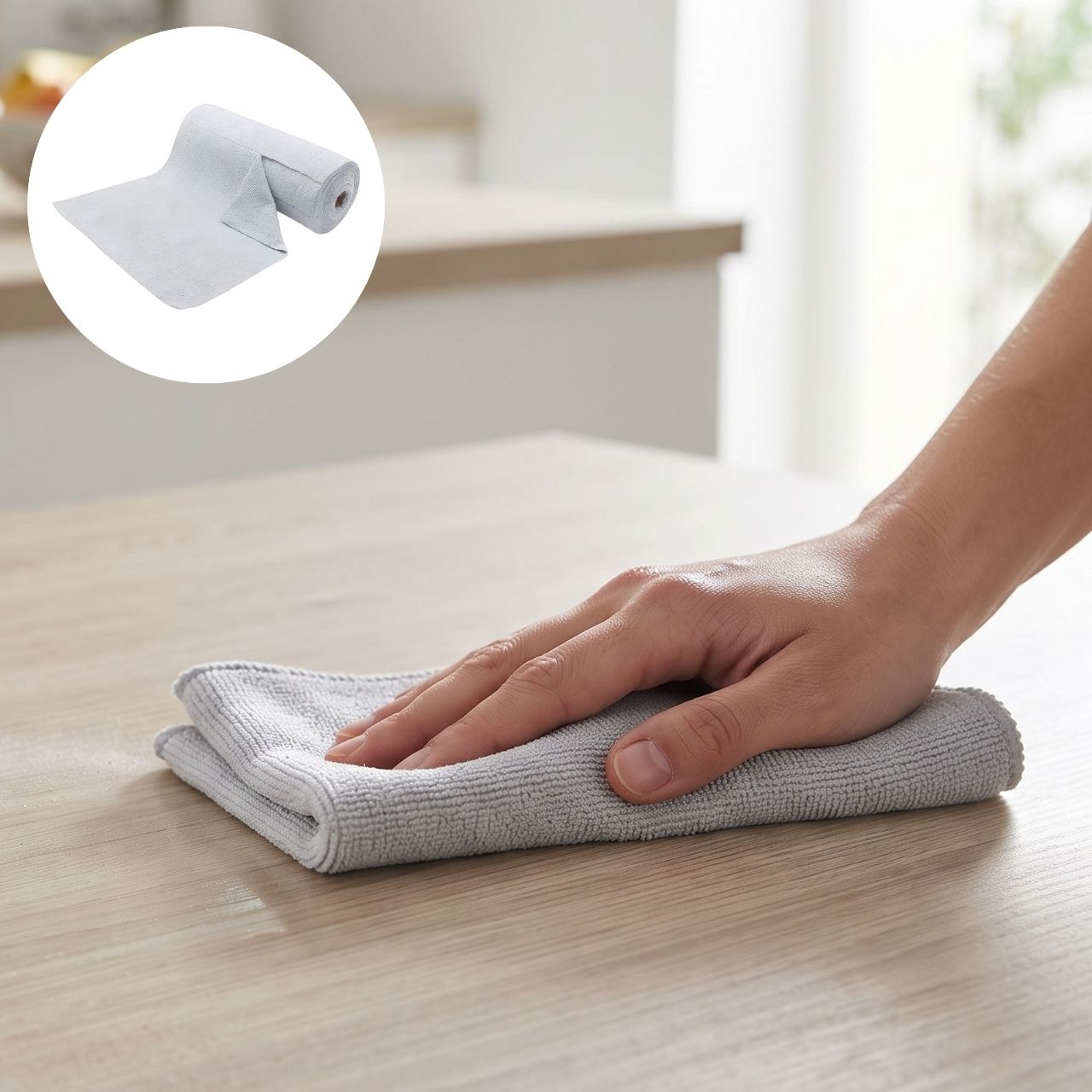 Mikrovláknové čisticí utěrky v roli (30 kusů), KitchRoll - Image 5