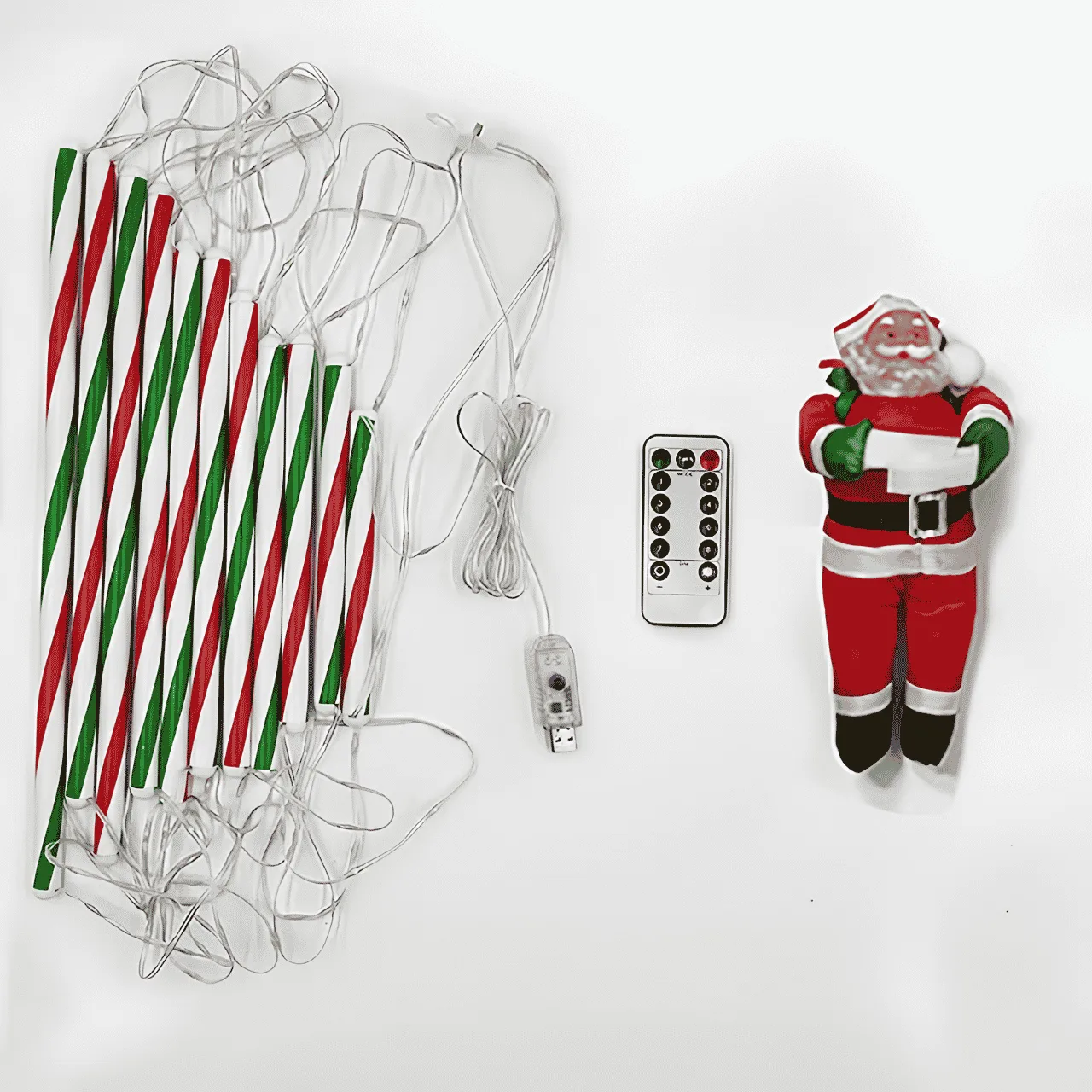 LED vánoční žebřík se Santa Clausem, žebřík - Image 7