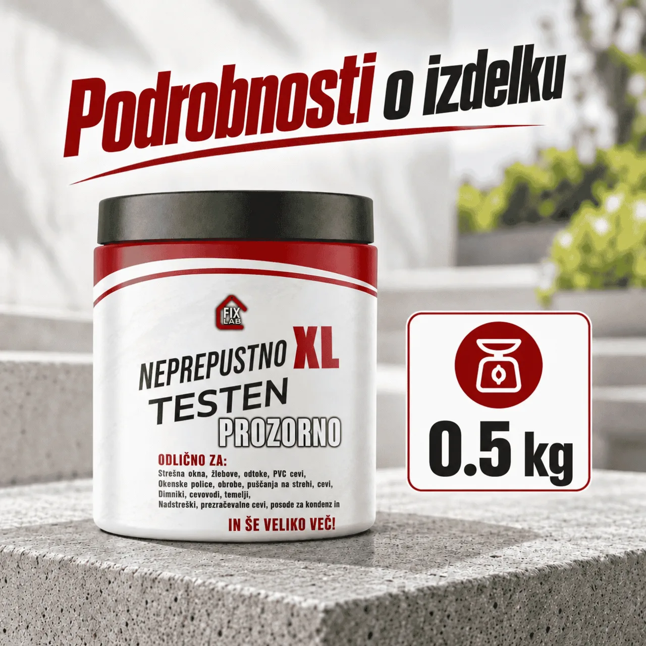 Transparentní nátěr pro utěsnění prasklin, LeakProof - Image 3