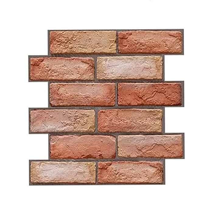 NewYorkWall, trojrozměrné samolepky na zeď s efektem oranžových cihel (10 ks) - Image 1