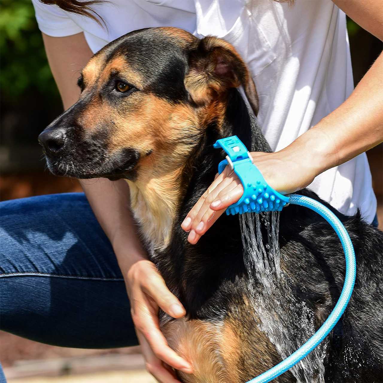 PawBath, víceúčelová masážní kartáč na koupání domácích mazlíčků - Image 2