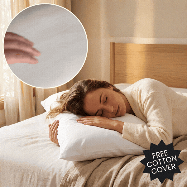Ergonomický polštář + zdarma bavlněný povlak, SetComfy - Image 1