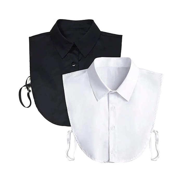TopCollar, límec ženské košile (černý a bílý)