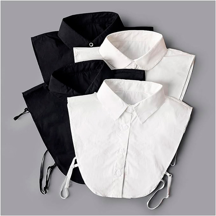 TopCollar, límec ženské košile (černý a bílý) - Image 3