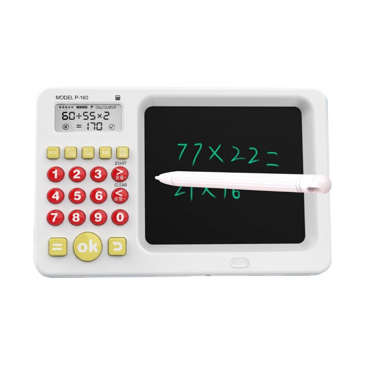 Výukový tablet 2 v 1 s kalkulačkou pro děti, TrainMath - Image 6