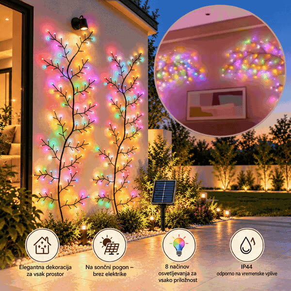 Solární LED světelná větvička, VineLight - video