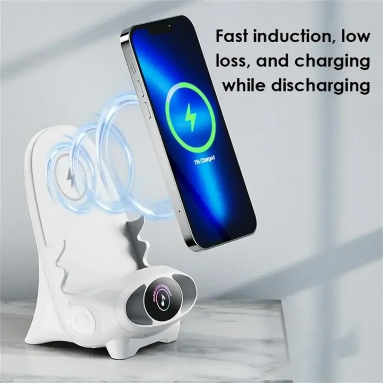 WirelessCharger, bezdrátová rychlá nabíječka a držák na telefon v jednom - Image 1