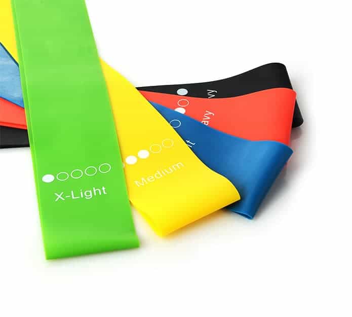 SportStar, 5-dílná sada elastických gum na cvičení kdekoliv