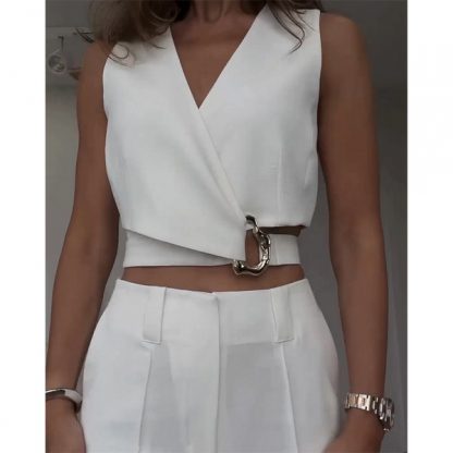 BELKOMPL-SIV-L/XL, Elegantní bílá tričko